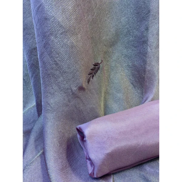 Ethereal Lilac Shimmer Tissue Suit with Paani Gold Accents