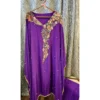 Imperial Crepe Satin Kaftan with Hand-Done Zardosi & Wooden Tassels
