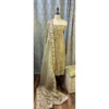 Olive Imperial Tissue Organza Suit with Zardosi Elephant Motifs