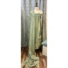 Sage Green Tissue Suit with Triple-Size Kundan & Scalloped Borders