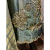 Sage Green Tissue Suit with Triple-Size Kundan & Scalloped Borders
