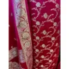 Fuchsia Pink & Magenta Dual-Shade Pure Katan Silk Banarasi Suit