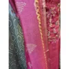 Rosewood Pink Silk Suit with Hand-Embroidered Neckline & Tissue Silk Dupatta