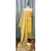 Sandalwood Light Brown Jamdani Silk Suit