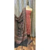 Crimson Vine Cotton Suit with Kantha Stitch & Hand-Block Print