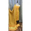 Golden Sun Gajji Silk Suit with Dual-Tone Bandhani
