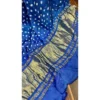 Heritage Azure Blue Gajji Silk Dupatta with Pure Bandhej