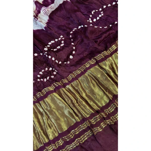 Heritage Gajji Silk Dupatta with Hand-Block & Pure Bandhej