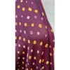 Heritage Maroon Gajji Silk Dupatta with Dual Bandhej & Hand-Block