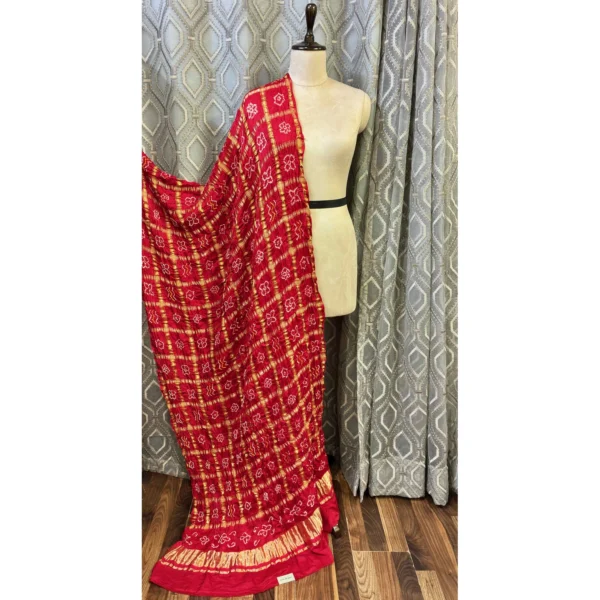 Heritage Resham Gajji Gadjola Dupatta in Original Rai Bandhej