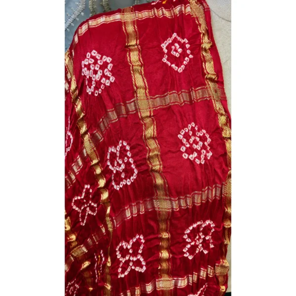 Heritage Resham Gajji Gadjola Dupatta in Original Rai Bandhej