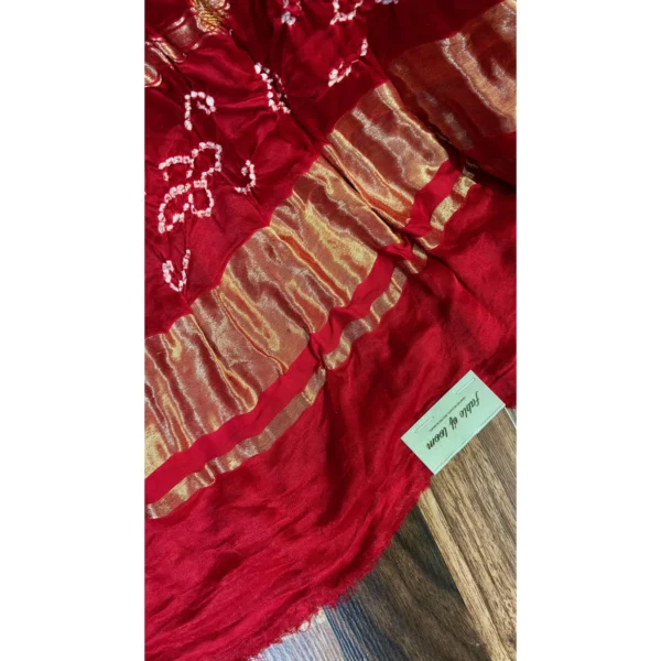 Heritage Resham Gajji Gadjola Dupatta in Original Rai Bandhej