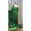 Verdant Forest Cotton Gajji Silk Suit with Hand-Tied Bandhani