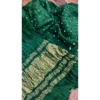 Verdant Forest Cotton Gajji Silk Suit with Hand-Tied Bandhani