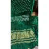 Verdant Forest Cotton Gajji Silk Suit with Hand-Tied Bandhani