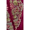 Fuchsia Dhoti Set with Ornate Zardozi Neckline