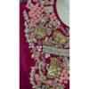 Fuchsia Dhoti Set with Ornate Zardozi Neckline