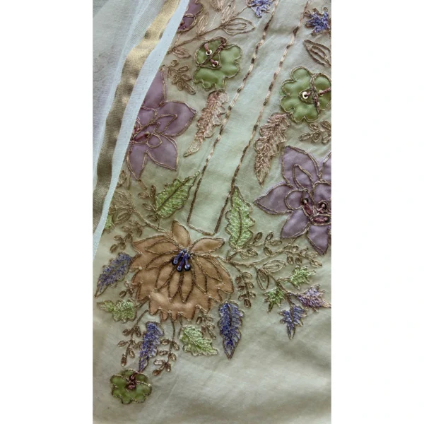 Alabaster Pastel Pure Mul Cotton Suit