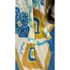 Azure Mustard Mul Chanderi Ikat Suit