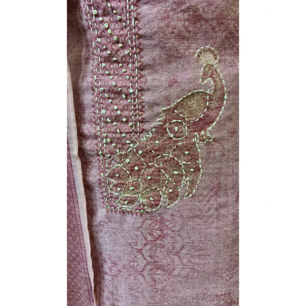 Blush Rose Cotton Jamdani Suit