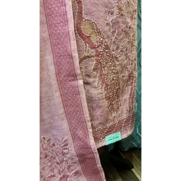 Blush Rose Cotton Jamdani Suit