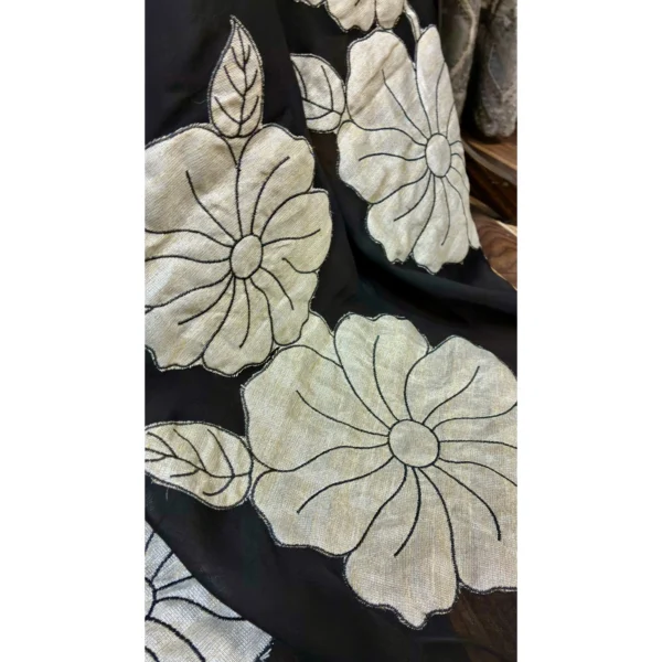 Charcoal Noir Chanderi Suit