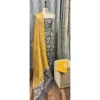 Charcoal and Mustard Pure Kota Batik Suit