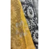 Charcoal and Mustard Pure Kota Batik Suit