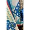Crimson Azure Mul Chanderi Ikat Suit