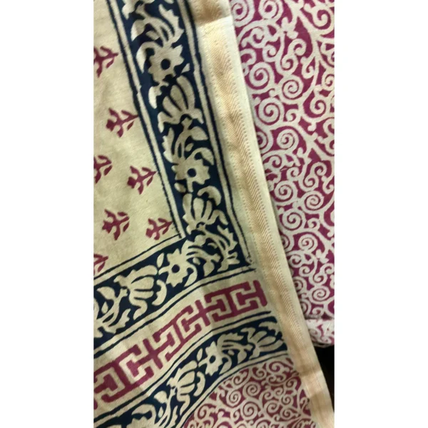 Crimson Gold Maheshwari Suit