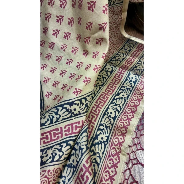 Crimson Gold Maheshwari Suit