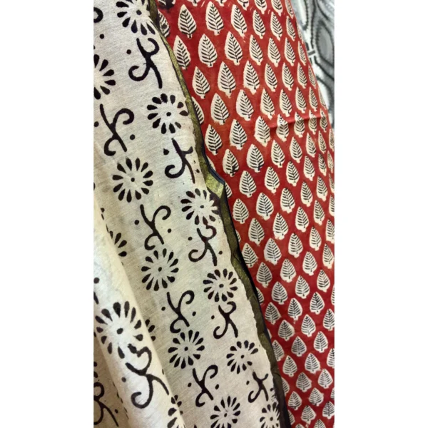 Crimson Terracotta Pure Cotton Chanderi Suit