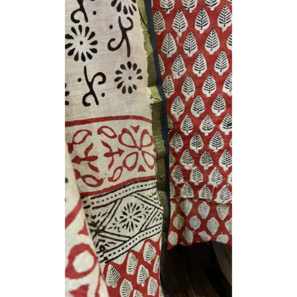 Crimson Terracotta Pure Cotton Chanderi Suit
