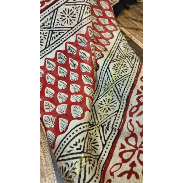 Crimson Terracotta Pure Cotton Chanderi Suit