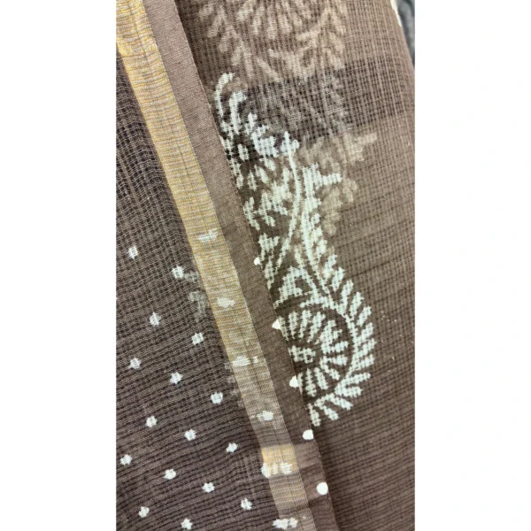 Earth Brown Pure Kota Doria Suit