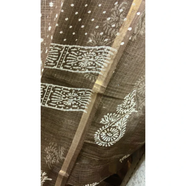 Earth Brown Pure Kota Doria Suit