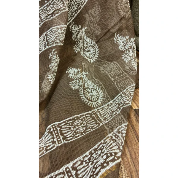 Earth Brown Pure Kota Doria Suit