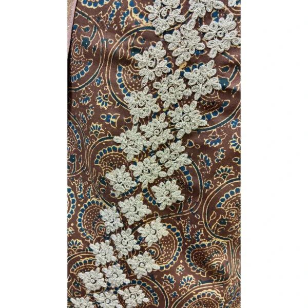 Earth Maroon Pure Cotton Ajrakh Suit