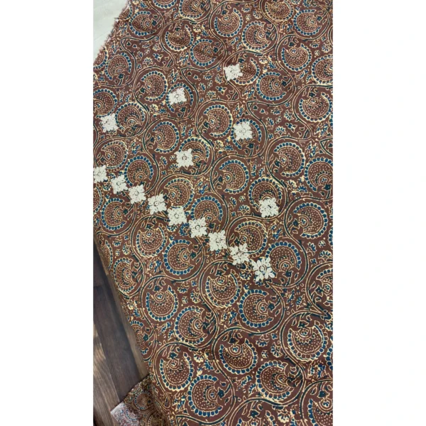 Earth Maroon Pure Cotton Ajrakh Suit