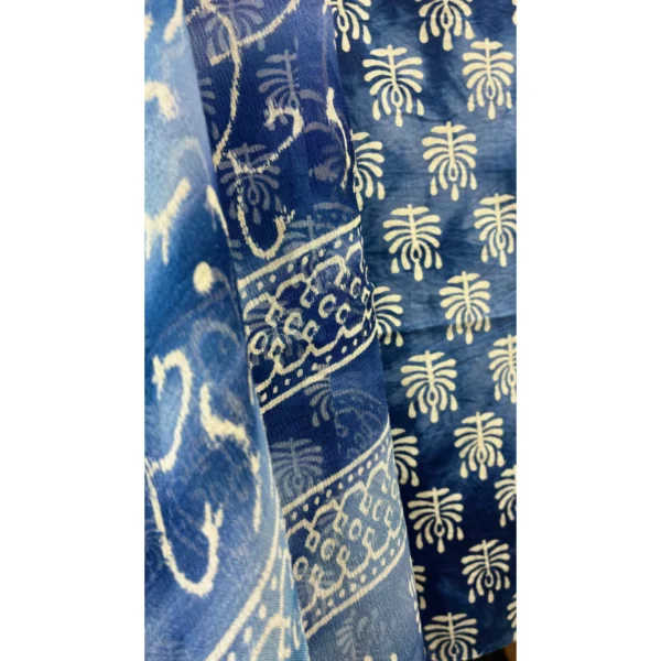 Indigo Azure Pure Cotton Suit