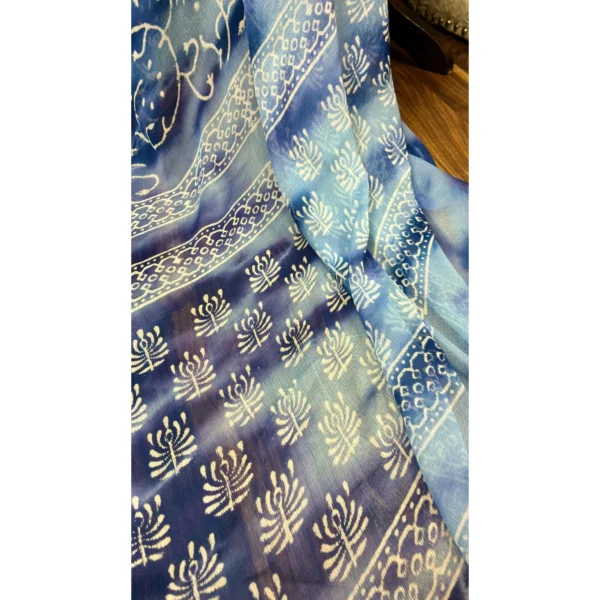 Indigo Azure Pure Cotton Suit