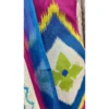 Magenta Azure Mul Chanderi Ikat Suit