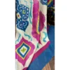 Magenta Azure Mul Chanderi Ikat Suit