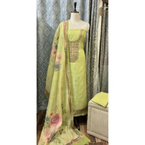 Meadow Green Tissue Linen Suit