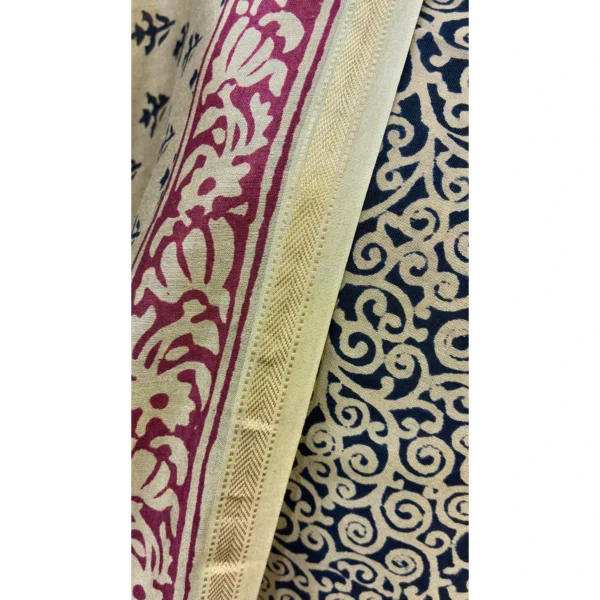 Ochre Onyx Maheshwari Suit