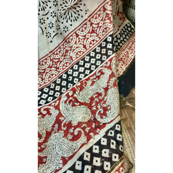 Ochre Terracotta Cotton Chanderi Suit