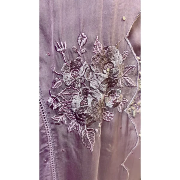 Orchid Haze Pure Organza Suit