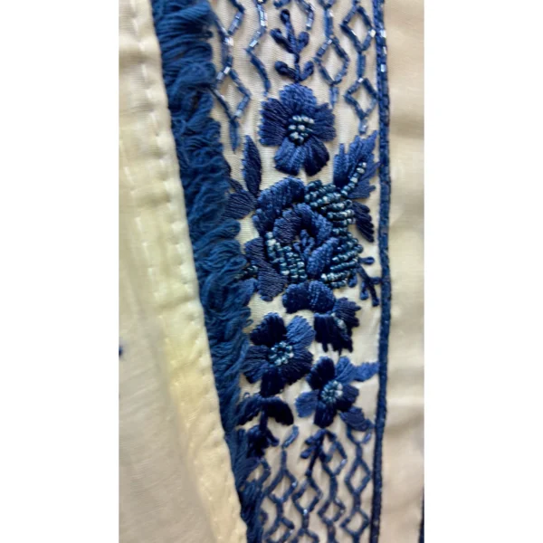 Porcelain Blue Mul Chanderi Suit